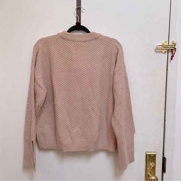 Topshop Blush Cable Knit Sweater Size 6 - Picture 6 of 6